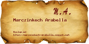Marczinkech Arabella névjegykártya